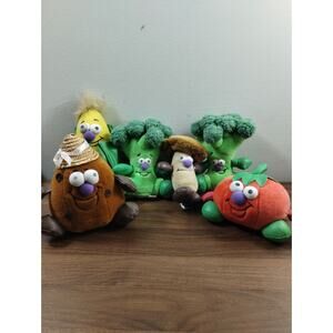 ToyBox Creations Vegetable Friends 1990’s 6 Piece Soft Plush Toy